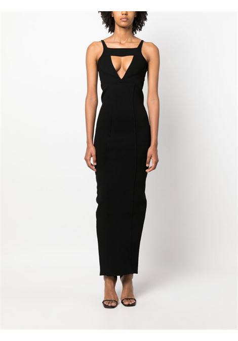 Black cut-out sleeveless maxi dress - women RICK OWENS | RP02C1689KST09